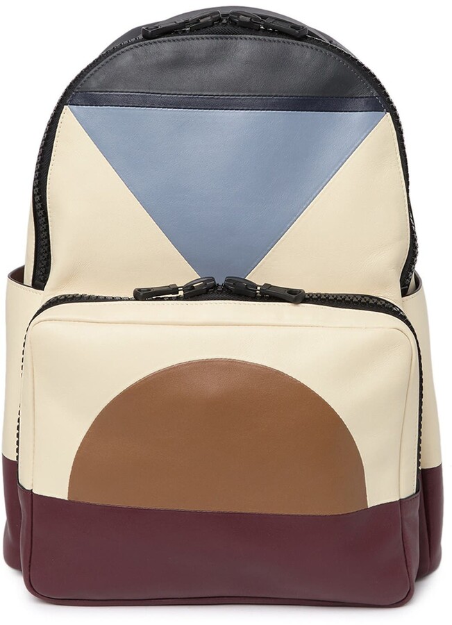 Valentino Leather Colorblock Backpack - ShopStyle