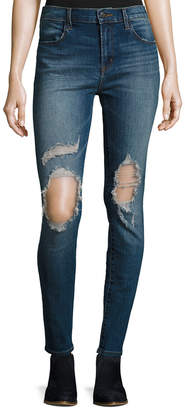 J Brand Maria High-Rise Distressed Skinny Jean