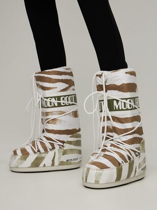 Moon Boot Classic Zebra Moon Boots - ShopStyle