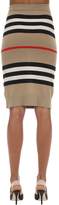 Thumbnail for your product : Burberry Intarsia Merino Wool Knit Pencil Skirt