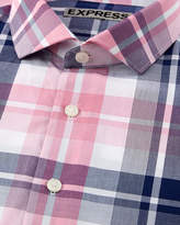 Thumbnail for your product : Express Extra Slim Classic Plaid Dress Shirt