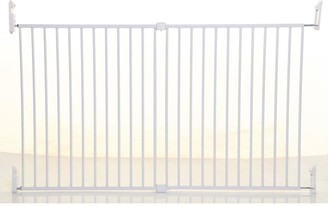 Dream Baby Broadway Metal 2-Panel Extending Gro-Gate (Fits Gap 76-134.5Cm) White Hardware Mounted
