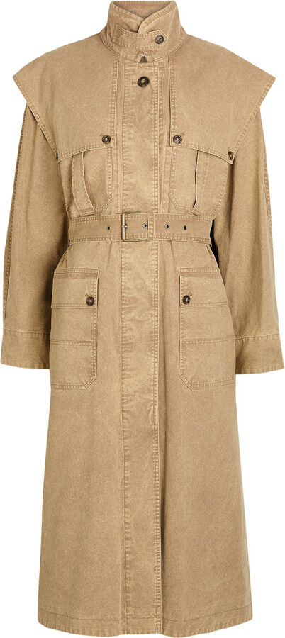 Etoile Isabel Marant Michaela Belted Cotton Coat