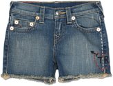 Thumbnail for your product : True Religion Bobby Cut Off Hip Stitch Girls Short