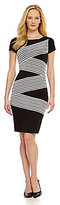 Thumbnail for your product : London Times Zigzag Shift Dress