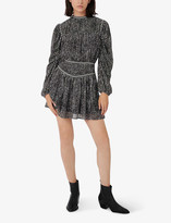 Thumbnail for your product : Maje Rimix embroidered-trim sequinned mini dress
