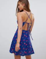 Thumbnail for your product : Gilli floral skater dress with open back