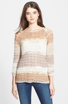 Thumbnail for your product : Curio Chiffon Inset Tape Yarn Sweater (Regular & Petite)