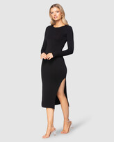 Thumbnail for your product : Pilgrim Women's Black Long Sleeve Dresses - Keva Midi Dress - Size One Size, L at The Iconic