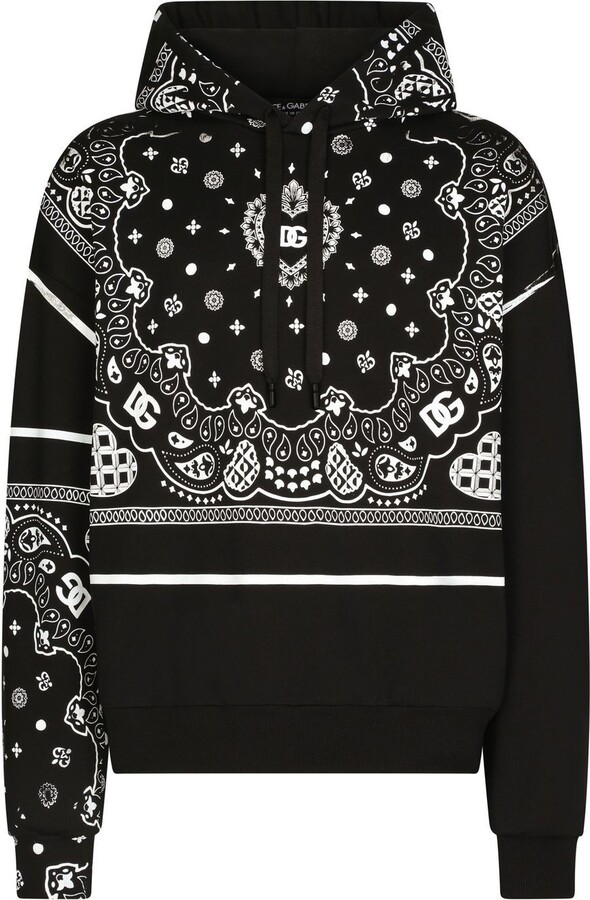 Dolce & Gabbana BandanaPrint Hoodie ShopStyle