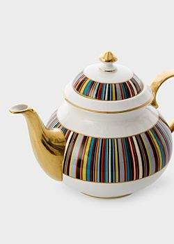 Paul Smith for Thomas Goode - Signature Stripe Bone-China Teapot