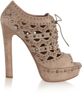 Thumbnail for your product : Alaia Studded suede ankle boots
