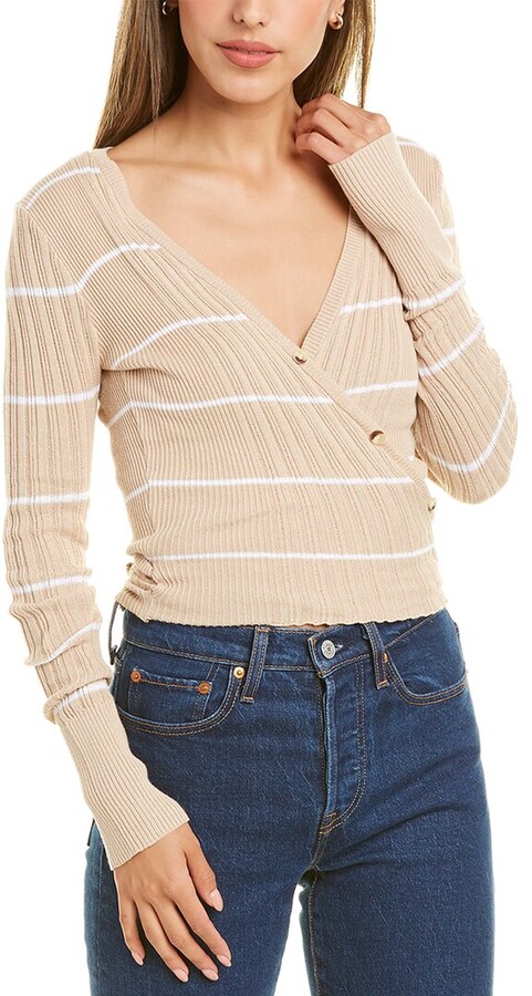 v neck wrap sweater