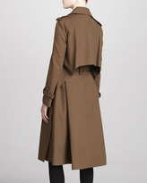 Thumbnail for your product : Donna Karan Self-Belt Long Trench Coat,  Tan
