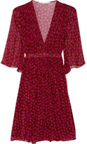 Thumbnail for your product : Diane von Furstenberg Printed silk-georgette wrap dress