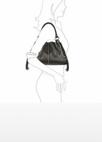 Thumbnail for your product : Buti Black Pebble Italian Leather Satchel Bag