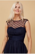 Thumbnail for your product : Little Mistress Bridesmaid Justice Navy Embellished Maxi Dress