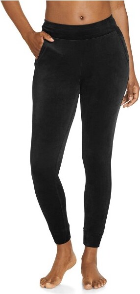 Jockey Women's Velvet Jogger XS Black - ShopStyle Pants