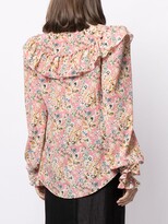 Thumbnail for your product : The Vampire's Wife Manuella floral silk blouse