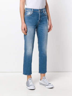 7 For All Mankind cropped straight leg jeans