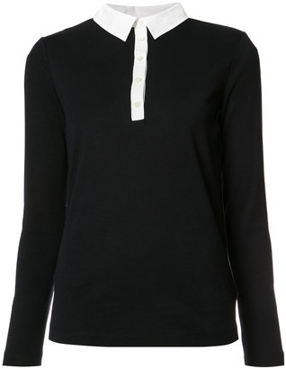 Bogner contrasting collar polo shirt - women - Cotton - 34