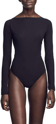 Kiki de Montparnasse Backless Long-Sleeve Bodysuit