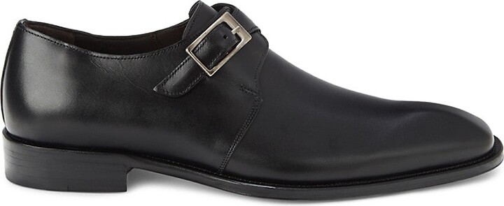 Mezlan Leather Monk Strap Derby Shoes - ShopStyle