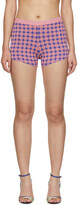 Thumbnail for your product : Paco Rabanne Pink & Purple Jacquard Vasarely Bulle Shorts