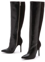 Thumbnail for your product : Alice + Olivia Donovan Snake Combo Boots