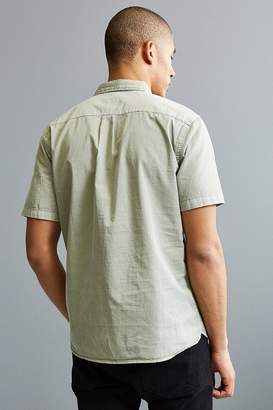 Urban Outfitters Overdyed Pigment Short Sleeve Button-Down Shirt