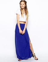 Thumbnail for your product : ASOS Maxi Skirt In Cheesecloth