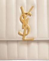 Thumbnail for your product : Saint Laurent Vicky Quilted Leather Chain Wallet Bag