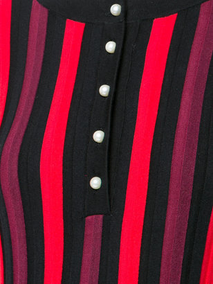 Altuzarra striped button placket top