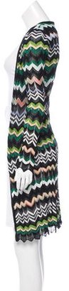 M Missoni Patterned Open-Front Cardigan