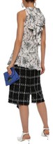 Thumbnail for your product : Erdem Rosa Tie-neck Satin-jacquard Top