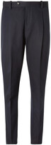 Thumbnail for your product : Mr P. Slim-Fit Pleated Cotton-Blend Twill Trousers