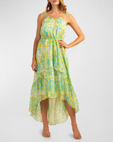 Thumbnail for your product : Trina Turk Honest Paisley Print High-Low Midi Dress