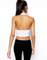 Thumbnail for your product : ASOS Crop Top with Halter Neck