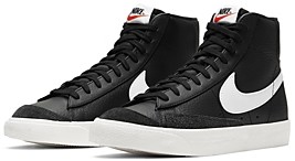 nike blazer mid black leather