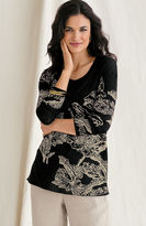 Thumbnail for your product : J. Jill Pen & ink jacquard pullover