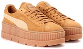 Thumbnail for your product : Fenty by Rihanna Cleated Creeper suede sneakers