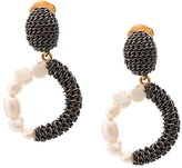 Thumbnail for your product : Oscar de la Renta Pearl Chain Earrings
