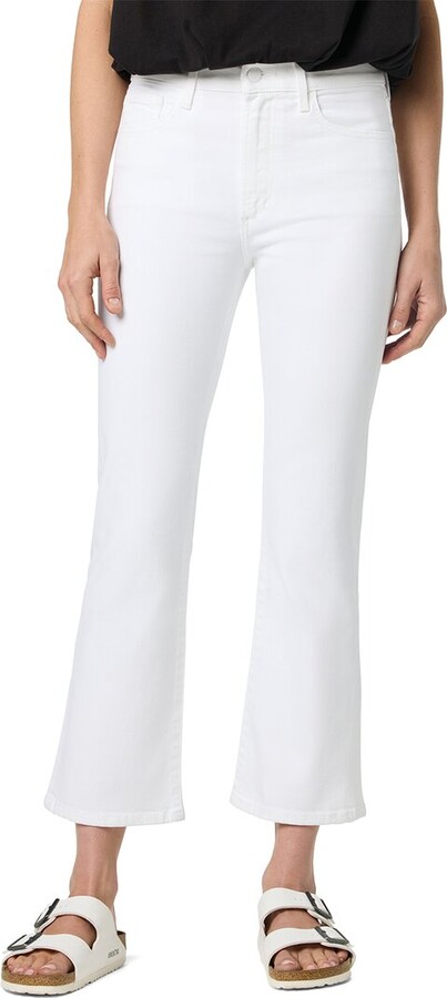 Joe's Jeans High-Rise Crop Bootcut White Jean
