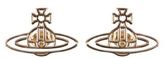 Thumbnail for your product : Vivienne Westwood Thin Lines Flat Orb Stud Earrings