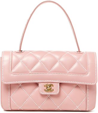 Chanel Pink Calf Flap Handbag
