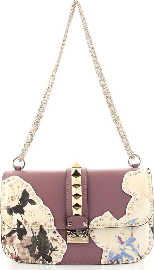 Valentino Glam Lock Shoulder Bag Leather Medium - ShopStyle
