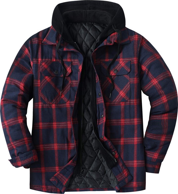lined hooded flannel