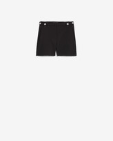 Thumbnail for your product : Express High Waisted Button Tab Shorts
