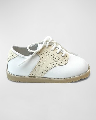 Saddle Shoes Girls L'Amou Shoes Boy's Luke Two-Tone Leathe Saddle