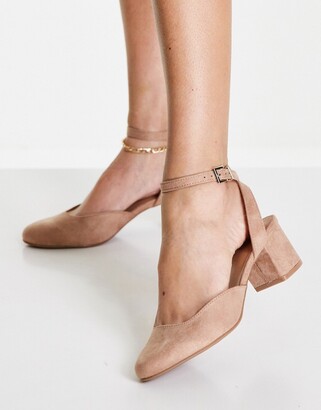 Call it SPRING heeled shoes in beige